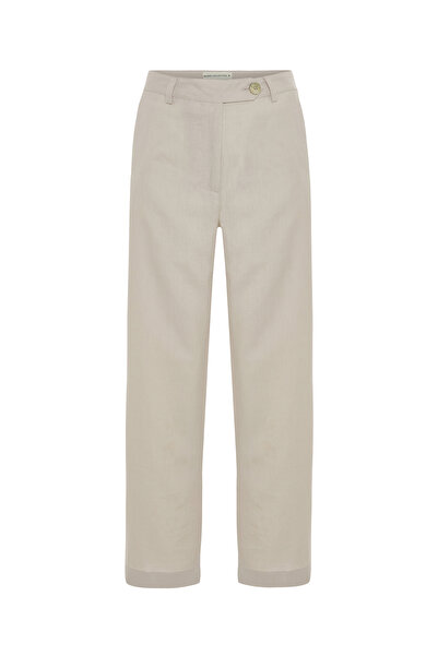 Mudo Straight Fit Linen Pants