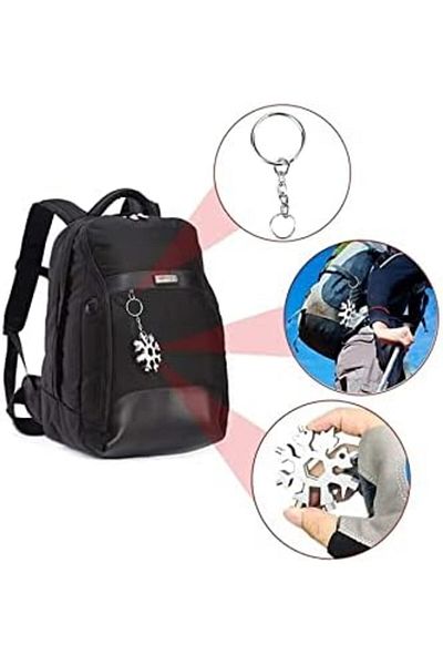 LUXE Multitool Steel Screwdriver Bike Repair Set Keychain Can Bottle Opener Lxshp 10555