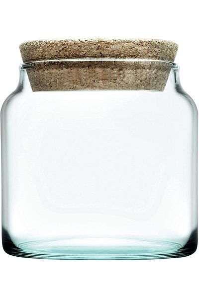 LUXE 43573 Pasabahce Aware Jar with Cork Lid, 575 Cc Lxshp 1055529
