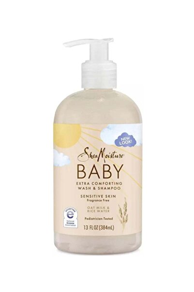 Shea Moisture شامبو وجل استحمام بحليب الشوفان للأطفال من شيا مويستشر، 384 مل