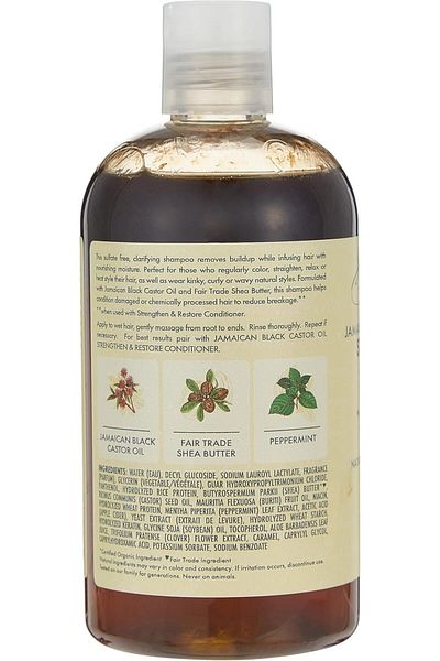 Shea Moisture Jamaican Black Shampoo Strengthen/Grow 13 Ounce (384Ml) (2 Pack)