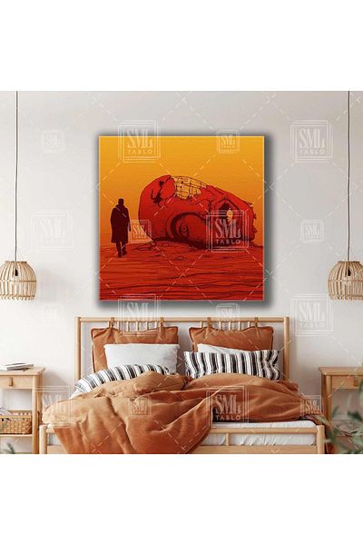 SML TABLO Bladerunner 2049 Τετράγωνος πίνακας ζωγραφικής σε καμβά με εικονογράφηση ταινίας