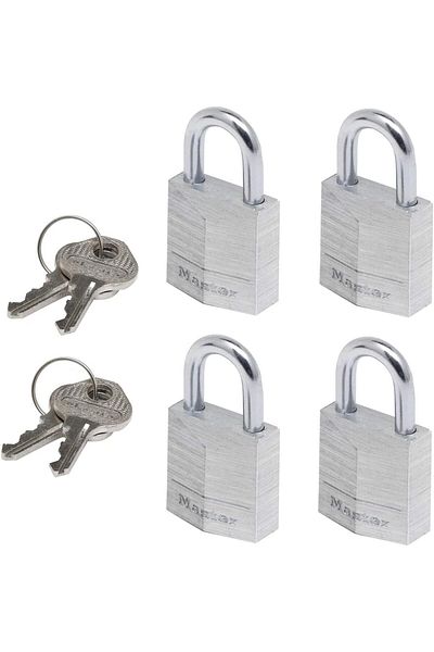 LUXE Lock Small Padlocks [Set of 4] [Same Lock? End] 9120Eurqnop — Backpacks, Bavu
