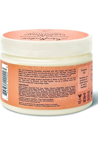 Shea Moisture Coconut & Hibiscus Curl Enhancing Smoothie 12 Oz, Pack Of 3