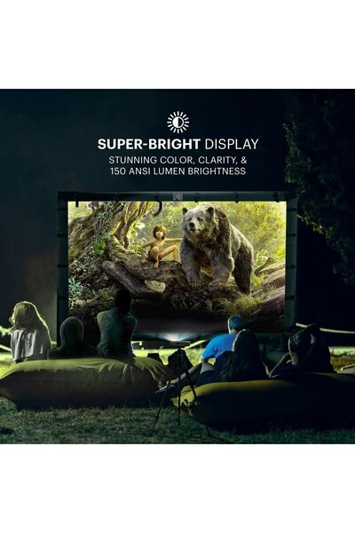 Kodak Kodak RODPJS350 Pico Video Projector, FHD DLP, 350 lumens, White