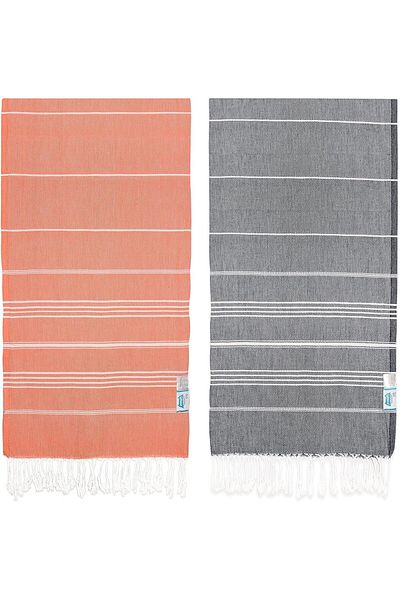 Mu Art Ahşap Mrt Cotton Extra Large (90 X 180 cm) Peshtemal Beach Towel, Oeko-Tex Certified, Super Soft D