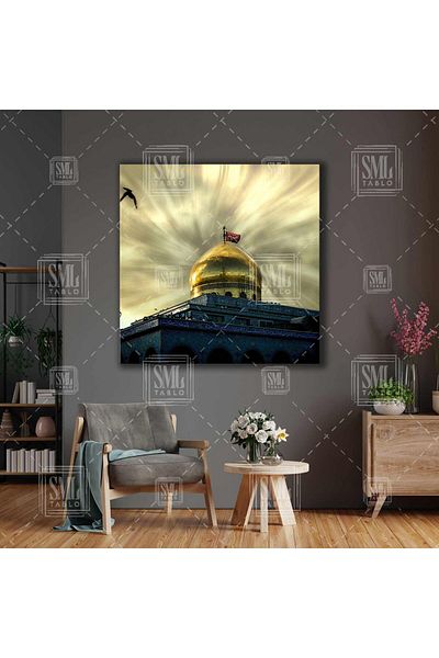 SML TABLO Seyyide Zeynep Cami Hz Ali Islam Iman Muslim Pătrat Canvas Tablo