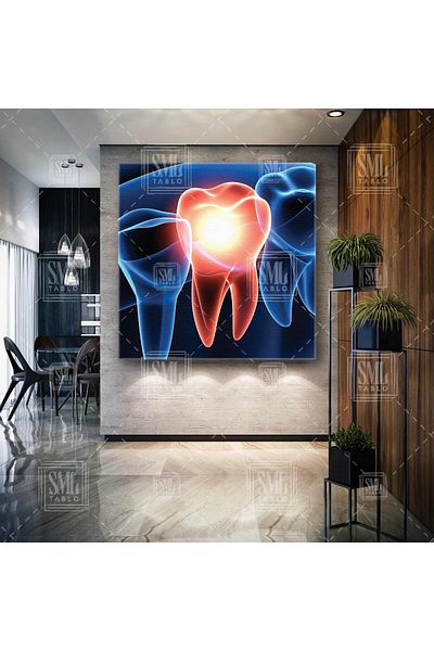 SML TABLO Dentist Oral And Dental Health Office Pictură pătrată pe pânză