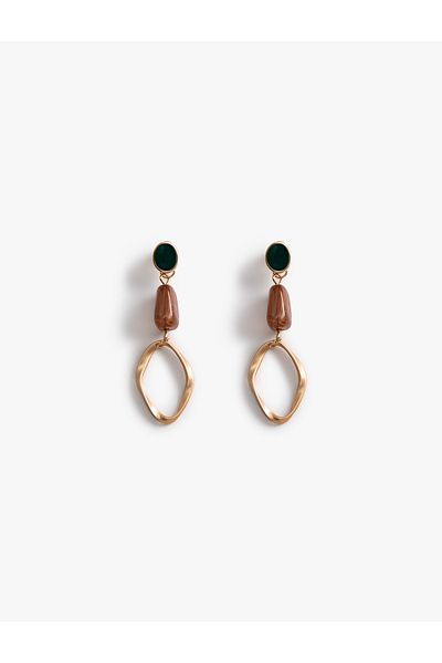 Koton Colorful Jewelled Dangle Earrings