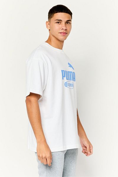 Puma X Kidsuper Men Sportswear Fit Short Sleeve Outdoor T-shirts, White