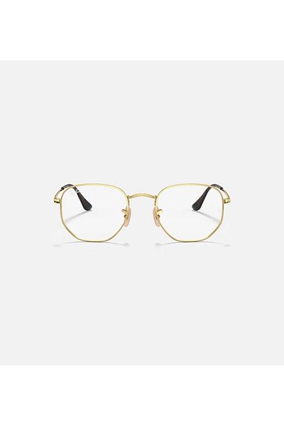 Ray-Ban Hexagonal Eyeglasses for unisex RX 6448 2500 Size 54 Golden Frame