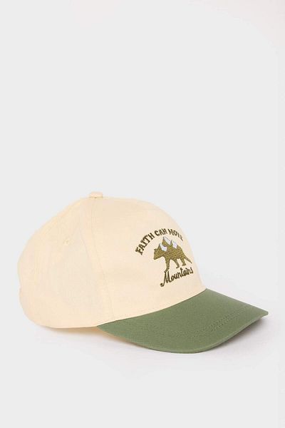DeFacto Boy's Embroidered Cotton Cap Hat D8402A825Sm