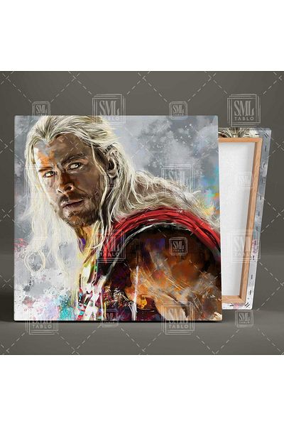 SML TABLO Avengers Thor Avengers Son Of Odin Σκανδιναβική Μυθολογία Τετράγωνος πίνακας σε καμβά