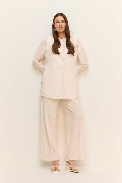 DeFacto New Season Wide Leg Basic Plain Wide Leg Palazzo Trousers
