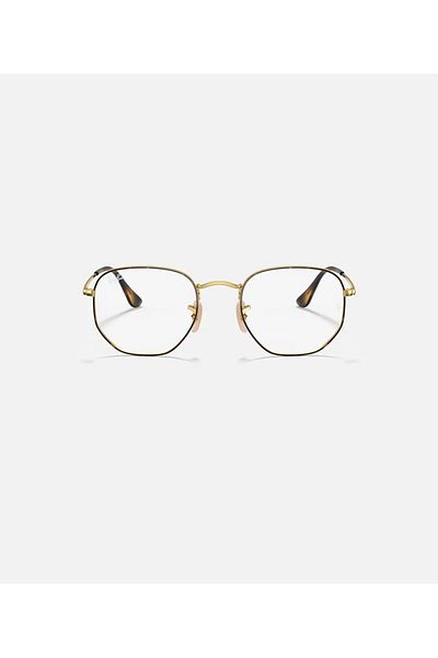 Ray-Ban Hexagonal Eyeglasses RX 6448 2945 Size 54 Havana/Gold Frame