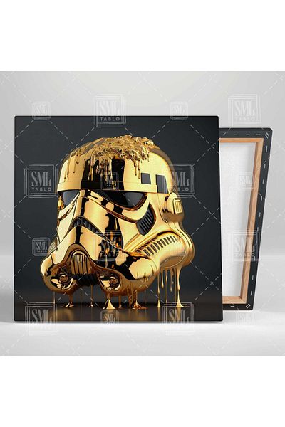 SML TABLO Film Legendă Brodat Lemn Art Deco Darth Wader Mască Masca Pătrată Pictură pe pânză