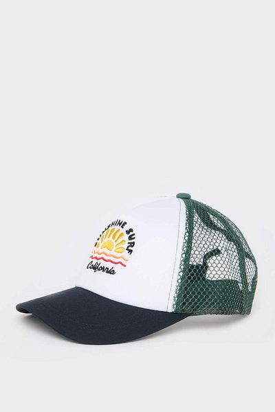 DeFacto Boy's Embroidered Cotton Cap Hat D8400A825Sm