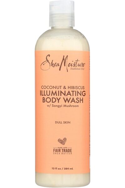 Shea Moisture غسول الجسم بجوز الهند والكركديه من شيا مويستشر، 13 أونصة سائلة