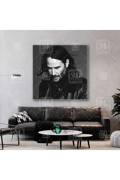 SML TABLO Keanu Reeves Μύθος Χόλιγουντ ηθοποιός John Wick Κατακόρυφη ζωγραφική σε καμβά
