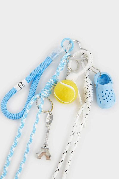 DeFacto Women's Blue Drawstring Charm Keychain F1037Axns