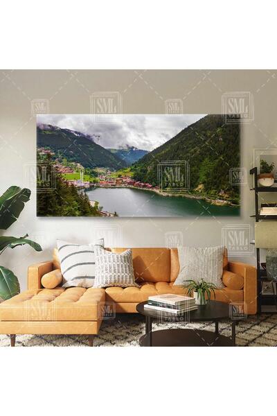 SML TABLO Trabzon Uzungöl Yaylası Doğal Güzellik Enine Yatay Kanvas Tablo