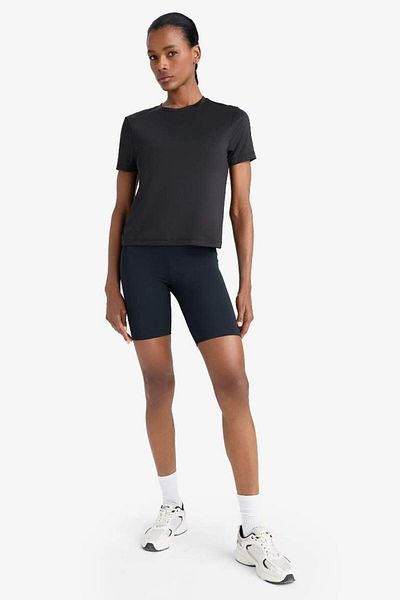 DeFacto New Season Defactofit Standard Fit Crew Neck Athlete Basic Plain Short Sleeve T-Shirt