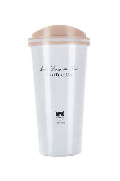 HALAMODO Jipush Stainless Steel Double Wall Thermal Cup White 500ml