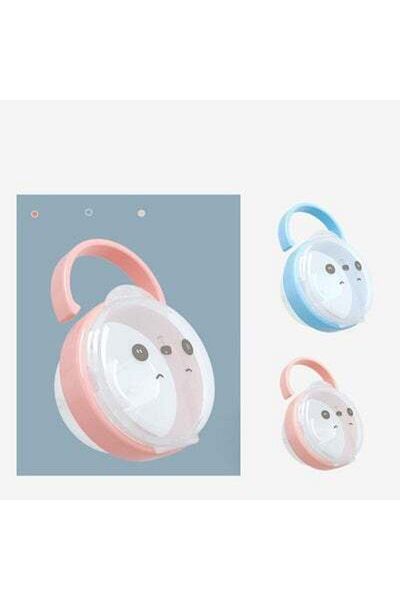 HALAMODO Transparent Cartoon Appease PP Panda Pacifier Storage Box