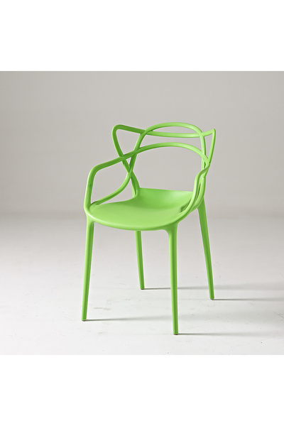 MAPLE HOME DECORATION كراسي طعام منزلية مصنوعة من البلاستيك قابلة للتكديس من Maple Home، كرسي طعام عصري مصبوب للاستخدام الداخلي والخارجي