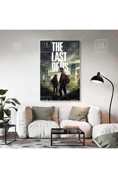 SML TABLO The Last Of Us Film Afişi Oyun Distopya Dikey Kanvas Tablo