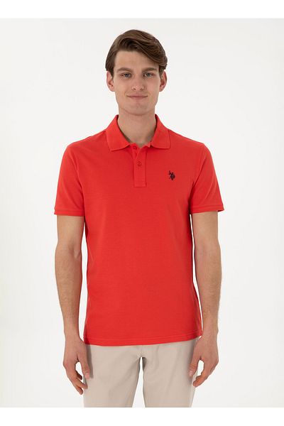 U.S. Polo Assn. U.S. Polo Assn. Red Men's Polo T-Shirt Gtp04