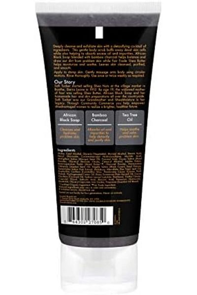 Shea Moisture African Black Soap Charcoal Body Scrub 6 Oz