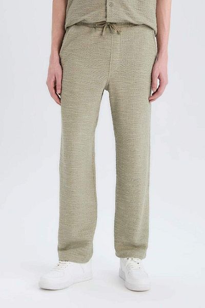 DeFacto Παντελόνι με φαρδύ πόδι New Season Wide Leg Loose Άνετη εφαρμογή με τρεις τσέπες