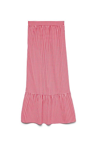 Vero Moda Rock VMCHECK Hohe Taille Langer Rock