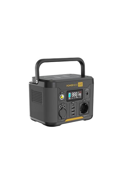 Powerness Acumulator extern Power Station Powerness U300, 296Wh, 3 USB-A, 1 USB-C, 1 x AC Negru