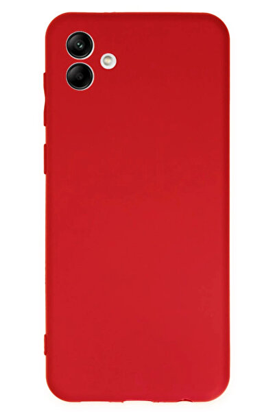 NewFace جراب سامسونج جالاكسي A04 أول سيليكون - أحمر NRMSA