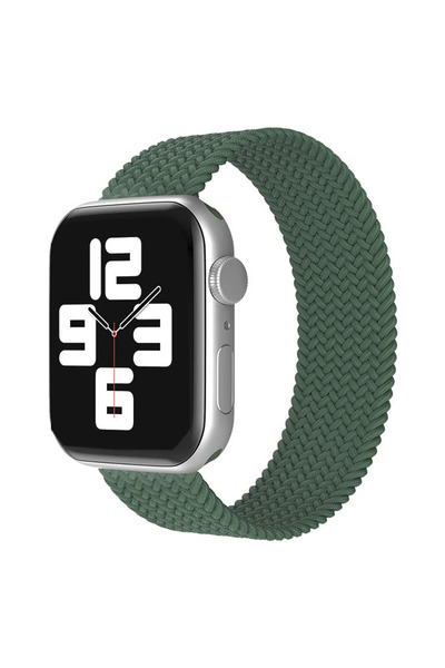 NewFace Apple Watch 38mm Adjustable Solo Silicone Band - Khaki Green Alsat