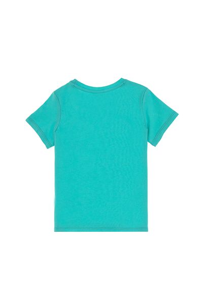 U.S. Polo Assn. Girl's Mint Crew Neck Cotton Glitter Uspa Printed Basic T-Shirt 50306042-Vr090