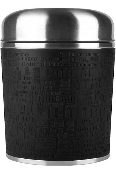 emsa Senator Thermos 1.0L, 100% dicht, Safe Loc, Silikon, 12h heiß/24h kalt, schwarz