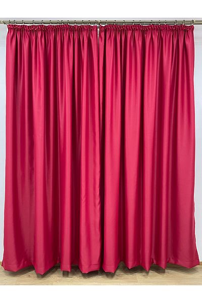 Liz Line Set doua draperii blackout, amaranth, "Monocrom Signature" by Liz Line, cu rejansa 2x400x245 DR114