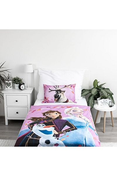 Frozen 2-piece bed linen set, Duvet cover, 100x135 cm, pillowcase, 40x60 cm, Multicolor, Frozen