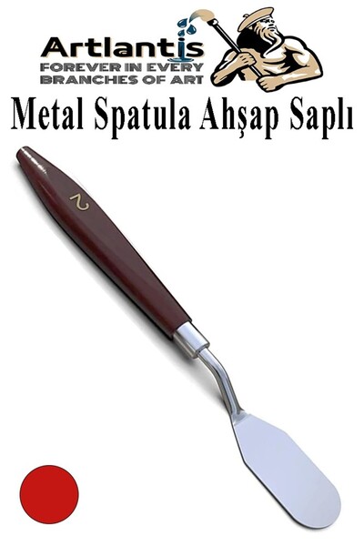 Artlantis Metal Spatula 1 Adet Boyama Bıçağı Spatülü Palet Bıçağı Paslanmaz Ç...