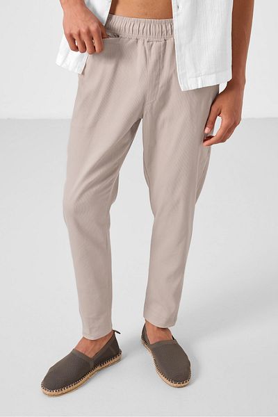 TOMMY LIFE Ανδρικό παντελόνι Stone Standard Fit Woven Ελαφρύ εύκαμπτο Chino - 82177