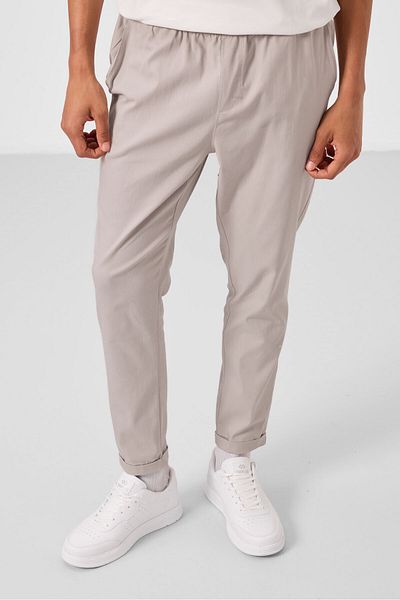 TOMMY LIFE Ανδρικό παντελόνι Stone Standard Fit Woven Ελαφρύ εύκαμπτο Chino - 82178