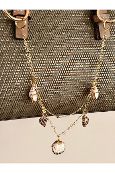 Butik Oita Seashell zincirli çoklu çanta charmı çanta aksesuarı çanta süsü