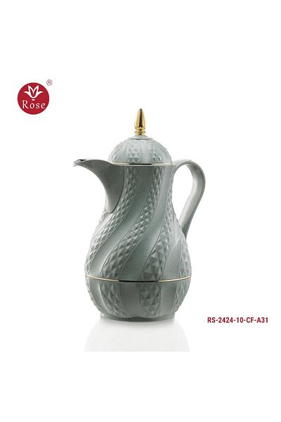 Rose Rs-2424- Tea and coffee thermos set consisting of 2 rose thermoses, one liter for coffee and one liter and a half for tea