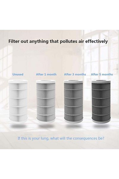 QUEENTY Filter for Queenty F001 air purifier, HEPA, white