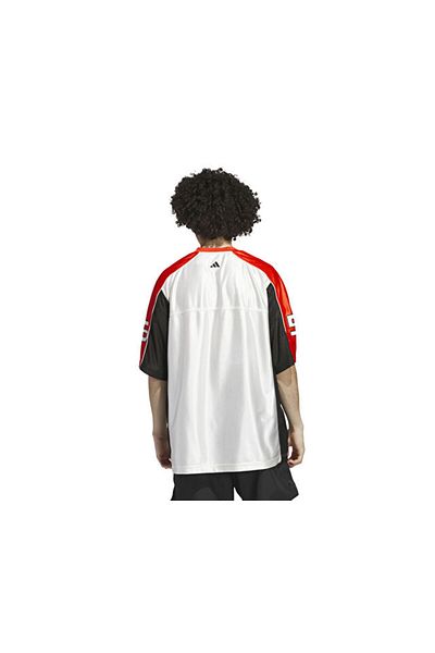 adidas قميص كرة السلة للرجال من Anted Jersey JD6151 باللون الأبيض