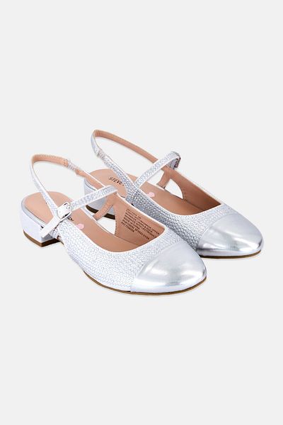 Steve Madden Kids Girl Jbelinda Adjustable Sandals, Silver