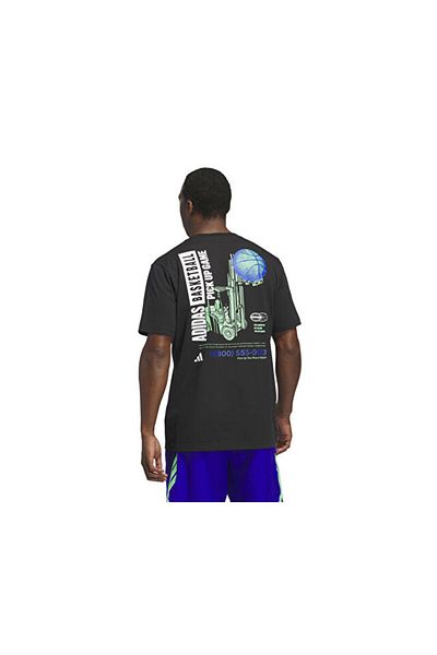 adidas Sum Novelty T 1 Μπλουζάκι μπάσκετ για άνδρες JI7107 Μαύρο